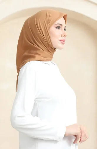 Düz Eşarp PRS-SSBWL-07 Koyu Bej