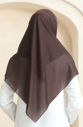 Plain Scarf Prs-ssbWl-10 Bitter Coffee 10