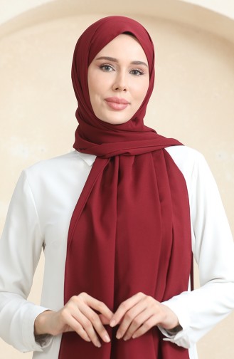 Châle Crêpe Uni 81077-04 Rouge Claret 81077-04