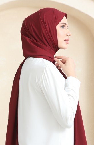 Châle Crêpe Uni 81077-04 Rouge Claret 81077-04