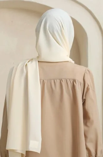 Crêpe Effen Sjaal 81077-10 Oranje 81077-10