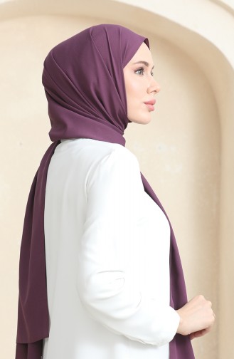 Châle Crêpe Uni 81077-11 Prune 81077-11