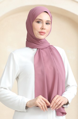 Châle Crêpe Uni 81077-12 Rose Poudré 81077-12