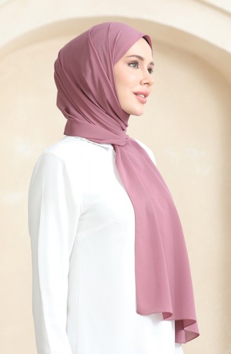 Châle Crêpe Uni 81077-12 Rose Poudré 81077-12