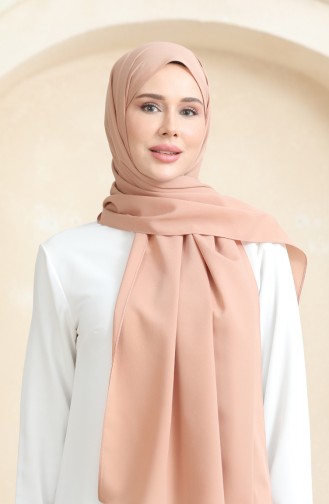 شال كريب سادة 81077-17 بيج 81077-17