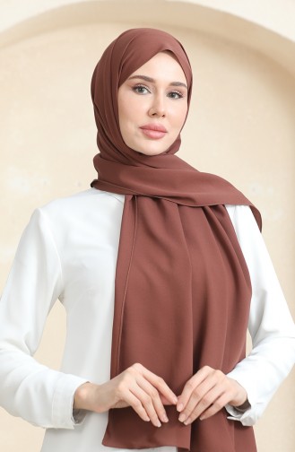Châle Crêpe Uni 81077-19 Brun Amer 81077-19