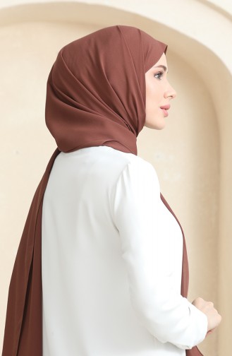 Châle Crêpe Uni 81077-19 Brun Amer 81077-19