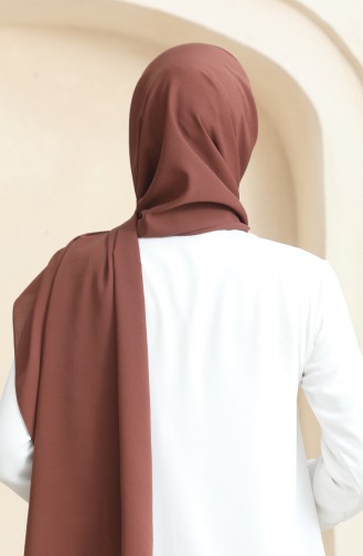 Châle Crêpe Uni 81077-19 Brun Amer 81077-19