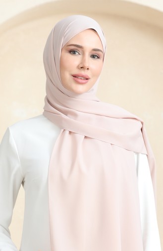 Châle Crêpe Uni 81077-24 Beige Clair 81077-24