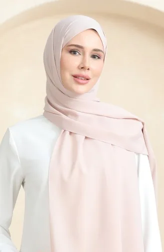 Crepe Plain Shawl 81077-24 Light Beige 81077-24