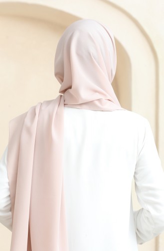 Châle Crêpe Uni 81077-24 Beige Clair 81077-24