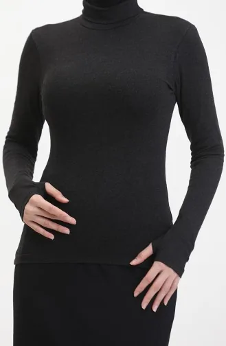 هيكل ياقة مدورة 10405-01 لون أسود 10405-01