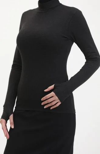 هيكل ياقة مدورة 10405-01 لون أسود 10405-01