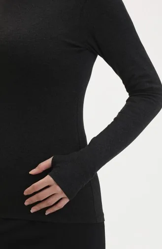 هيكل ياقة مدورة 10405-01 لون أسود 10405-01
