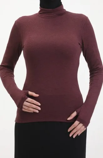Body Col Roulé 10405-02 Rouge Claret 10405-02
