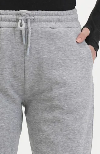 Three Thread Combed Cotton Sweatpants 10400-03 Gray 10400-03