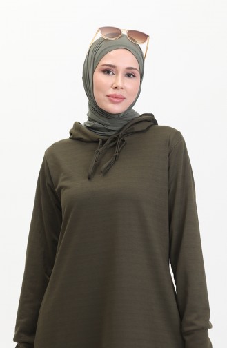 Robe Sport A Capuche Deux Fils 0190-23 Khaki Foncé 0190-23