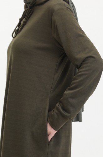Robe Sport A Capuche Deux Fils 0190-23 Khaki Foncé 0190-23
