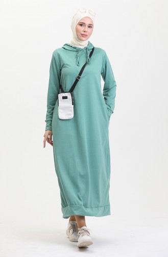 Robe Sport A Capuche Deux Fils 0190-24 Vert Clair 0190-24
