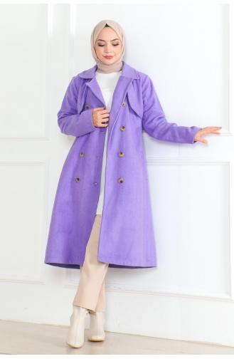 Kruvaze Kemerli Kaşe 0500-03 Lila