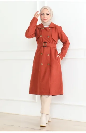 Double Breasted Belted Cashmere 0500-07 Tile 0500-07