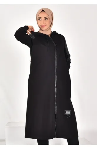 Score Two Thread Fabric Linen Garnished Cap 15172-01 Schwarz 15172-01