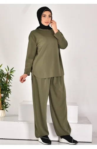 Noktae Scuba Fabric Doppelanzug 14277-03 Khaki 14277-03