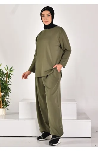 Noktae Scuba Fabric Doppelanzug 14277-03 Khaki 14277-03