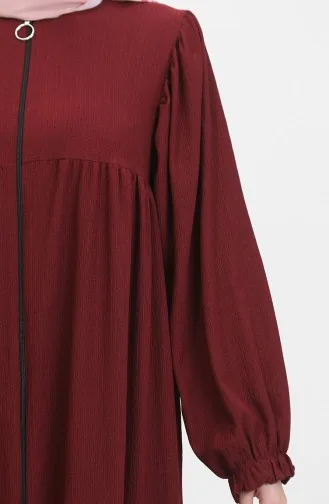 Roba Gathered Abaya 1052-01 Weinrot 1052-01