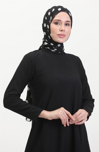 Asymmetrical Cut Tunic Trousers Two Piece Suit 1051-01 Black 1051-01