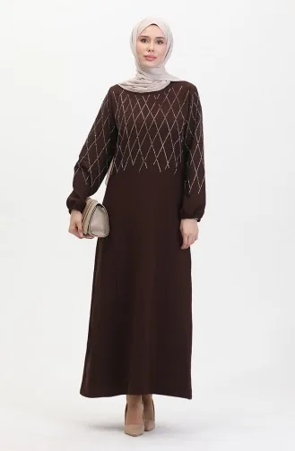 Stone Abendkleid 0525-02 Braun 0525-02
