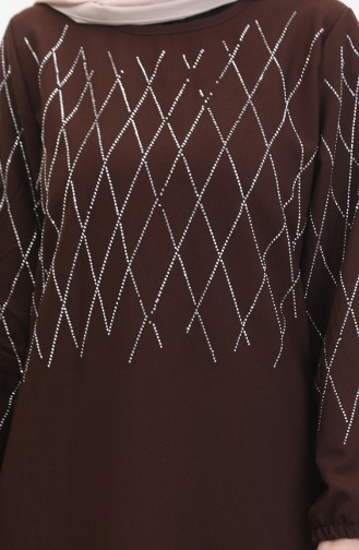 Stone Abendkleid 0525-02 Braun 0525-02