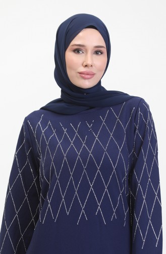 Stone Abendkleid 0525-04 Marineblau 0525-04