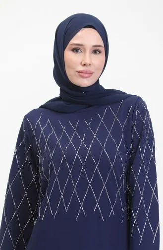 Stone Abendkleid 0525-04 Marineblau 0525-04