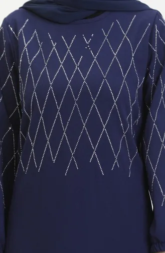 Stone Abendkleid 0525-04 Marineblau 0525-04