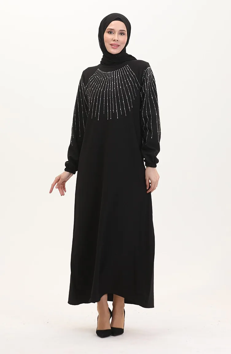 Stone Abendkleid 0521-02 Schwarz 0521-02