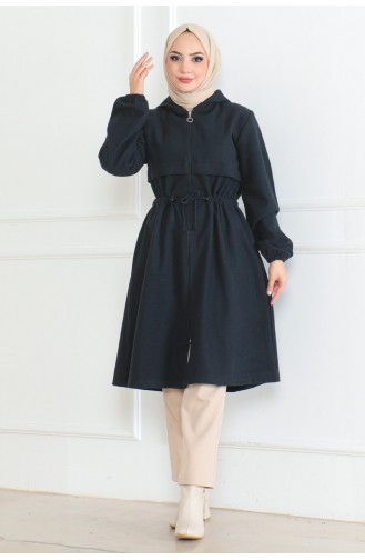Laced Sports Cashmere Coat 05033-02 Navy Blue 05033-02