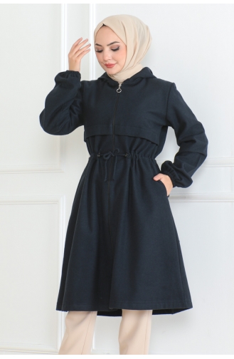 Laced Sports Cashmere Coat 05033-02 Navy Blue 05033-02