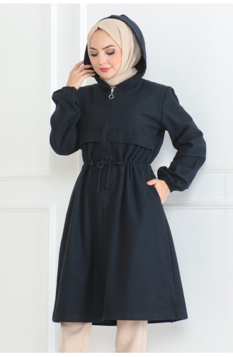 Laced Sports Cashmere Coat 05033-02 Navy Blue 05033-02