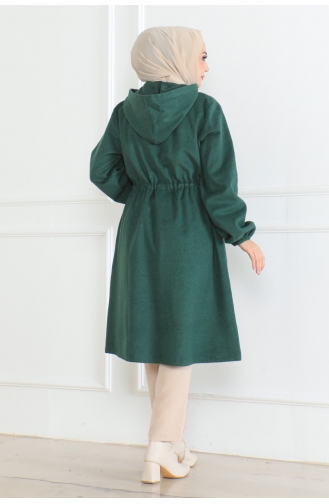 Laced Sports Cashmere Coat 05033-04 Emerald Green 05033-04