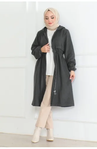 Manteau Sport à Lacets 05033-05 Gris 05033-05