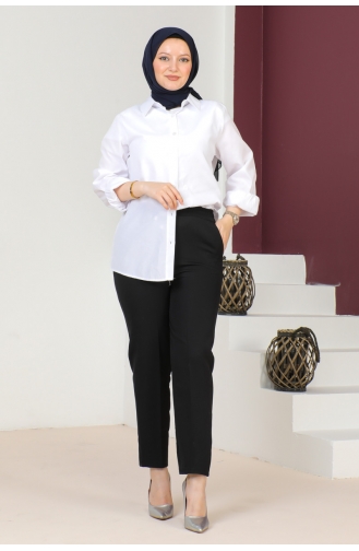 Carrot Cut Trousers 304-01 Black 304-01