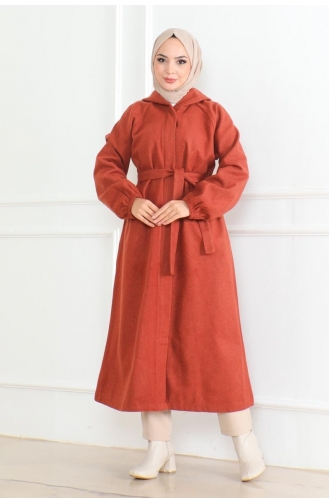 Belted Hijab Coat 0502-10 Tile 0502-10