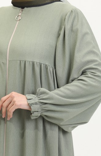 Robe Pleated Abaya 1052-07 Green 1052-07