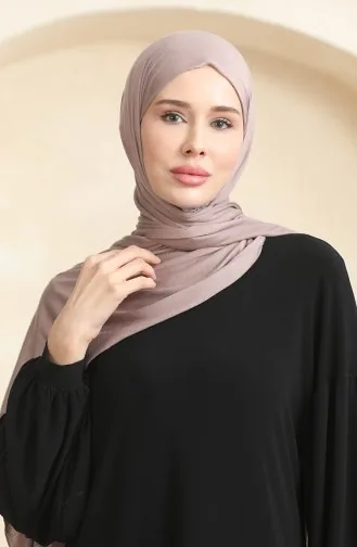 Effen Gekamde Katoenen Sjaal 90160-22 Dark Mink 90160-22