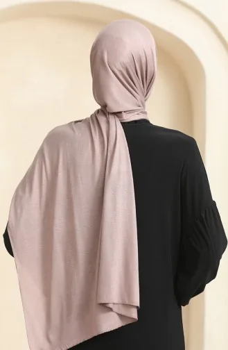 Effen Gekamde Katoenen Sjaal 90160-22 Dark Mink 90160-22