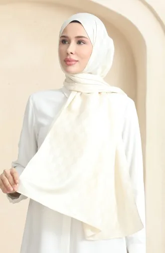 Koza Jacquard Sjaal 90181-02 Crème 90181-02