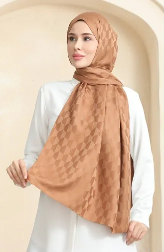 Koza Jacquard Sjaal 90181-04 Bruin 90181-04