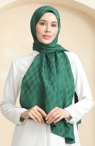 Koza Jacquard Shawl 90181-08 Emerald Green 90181-08