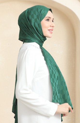 Koza Jacquard Shawl 90181-08 Emerald Green 90181-08